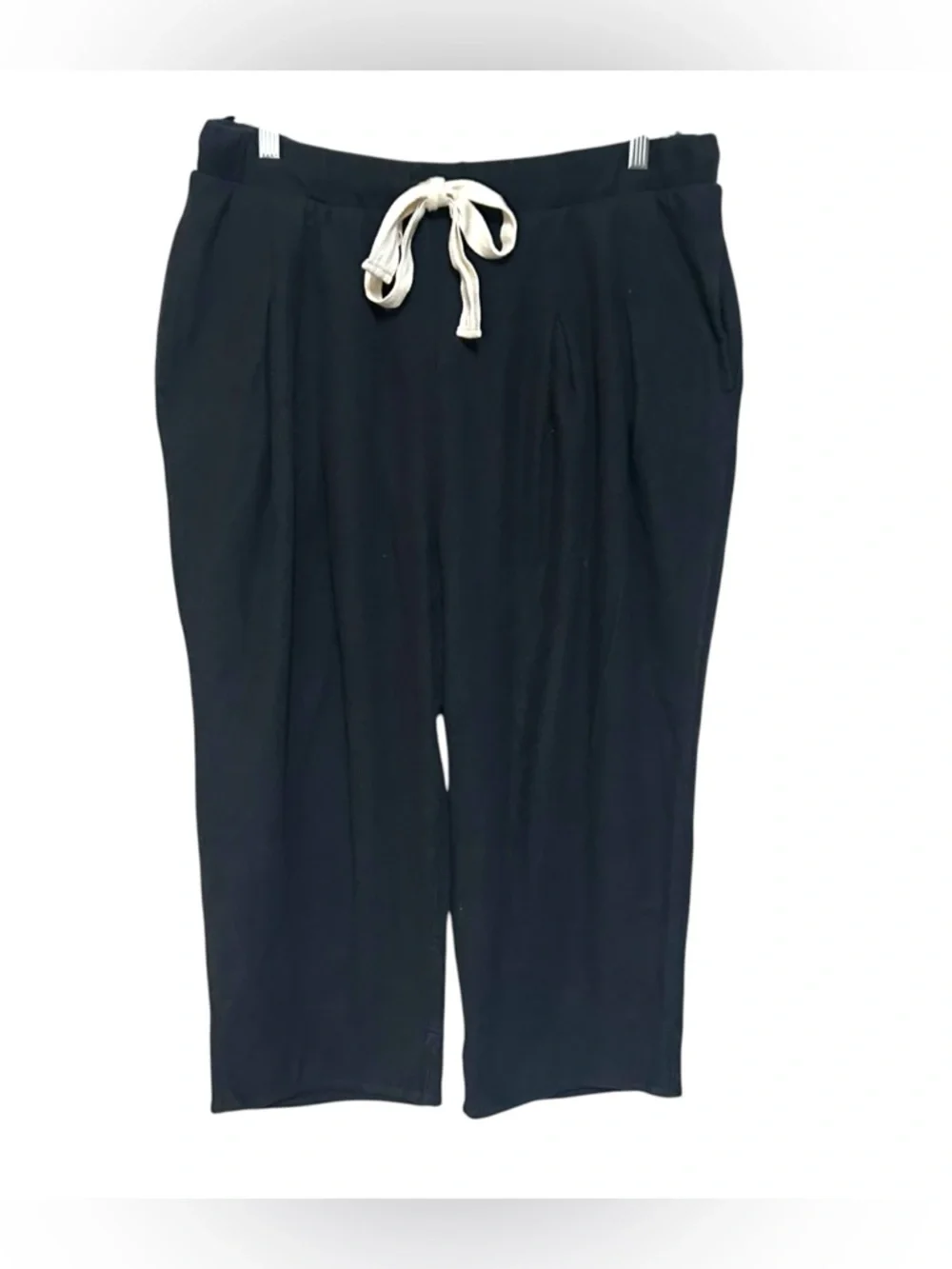Free People Beach XL Day Tripper Ribbed Pleated Drawstring Pant wide leg cropped